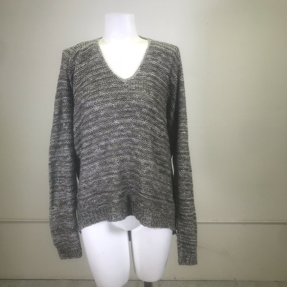 SUSINA Deep V-Neck Strap Back Sweater - Picture 1 of 8